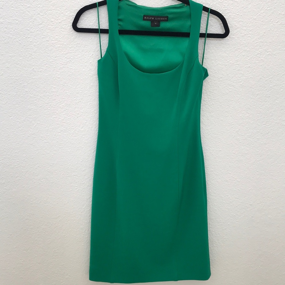 Ralph Lauren Green Size 4 Midi Dress